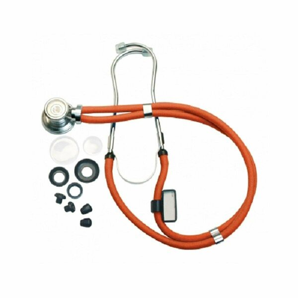 Gf Health Products 22 in. Neon Sprague Rappaport Stethoscope, Orange 602N-OR